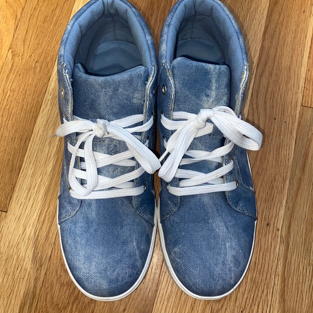 Blue Denim Shoes Size 10